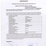 Fire Safe Certificat
